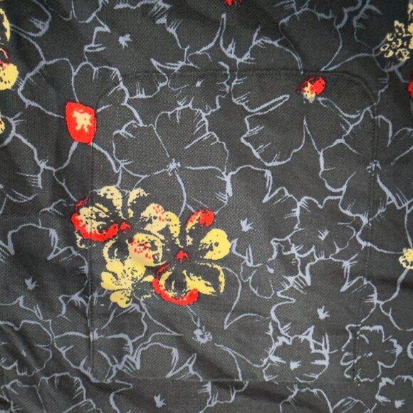 Tommy Bahama Navy Floral Button-Down Shirt – Cotton/Silk Blend – Size XL - Picture 8 of 14